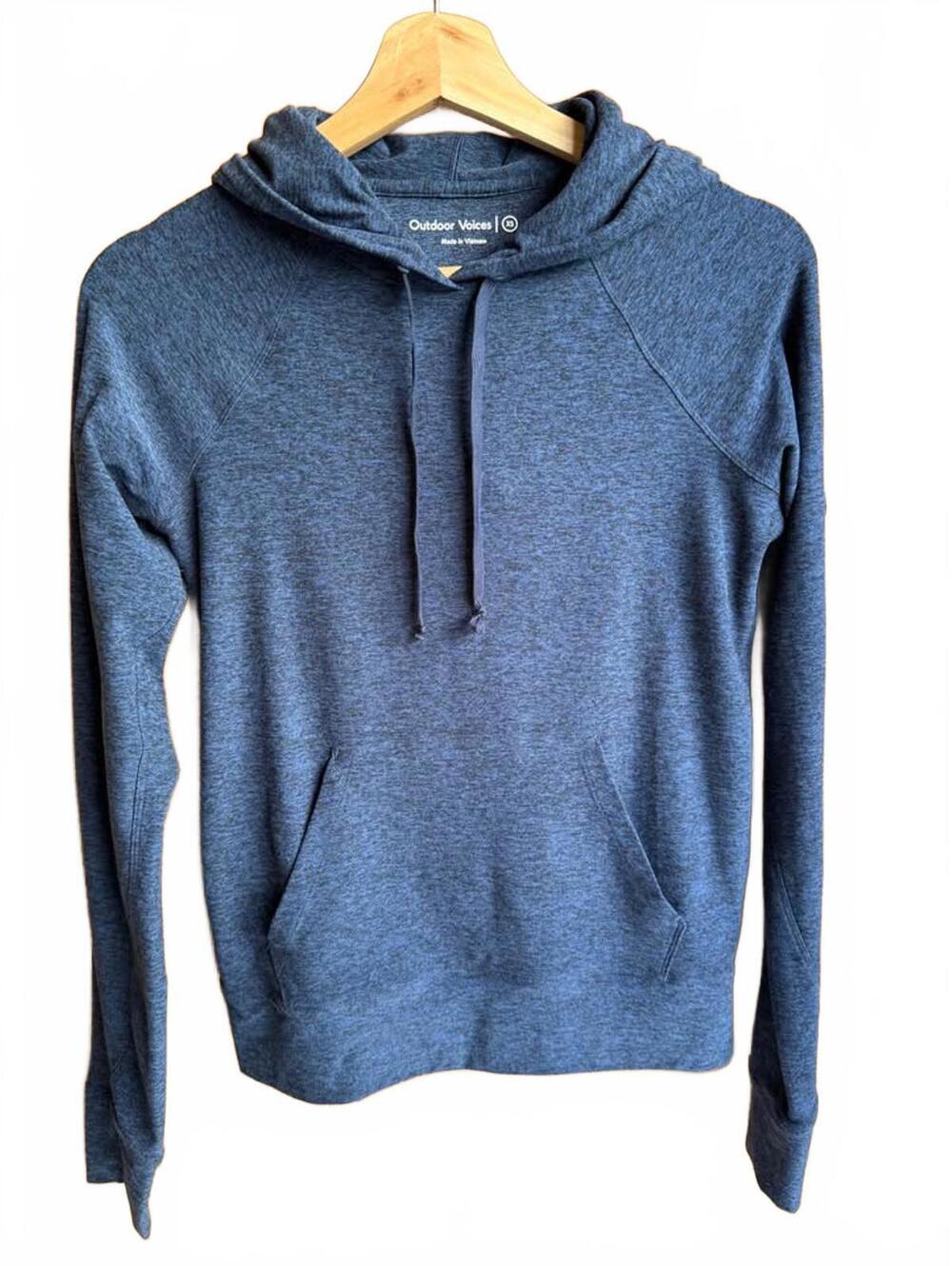 Womens Outdoor Voices Long Sleeve Shirt Sz XS Blue
